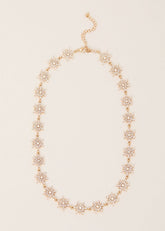 Snowflake Necklace Gold