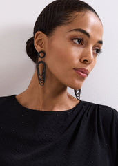 Statement Earring Black
