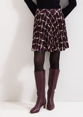 Mairi Mini Skirt Dark Red