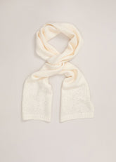Sparkle Trim Scarf Ivory
