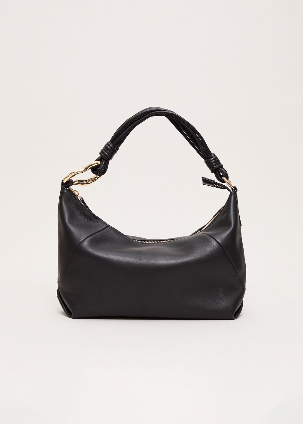 Twisted Handle Bag Black