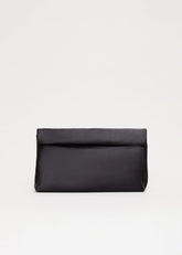 Satin Clutch Bag Black