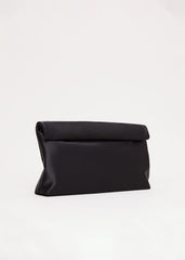 Satin Clutch Bag Black
