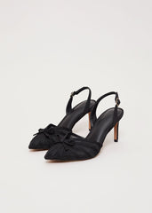 Grosgrain Slingback Black
