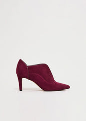 Suede Boots Dark Red