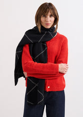 Luxe Lurex Scarf Black