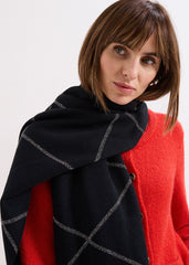 Luxe Lurex Scarf Black