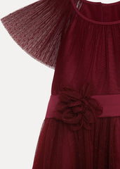 Melody Sequin Dress Burgundy