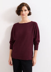 Long Line Cristine Jumper Burgundy