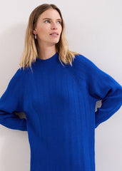 Eleana Blue Knit Dress Blue