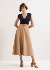 Rochelle Midi Skirt Camel