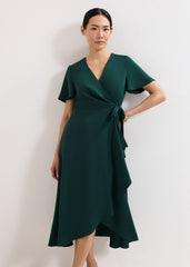 Julissa Wrap Dress Green