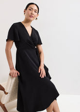 Julissa Wrap Dress Black