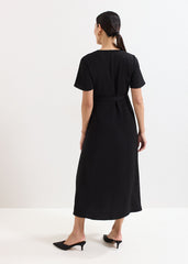 Julissa Wrap Dress Black