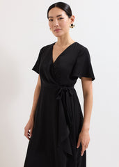 Julissa Wrap Dress Black
