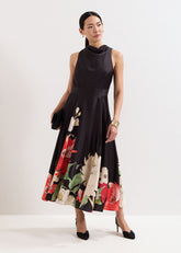 Cheryl Printed Midi Dress Multi