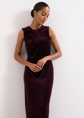 Petite Ava Dress Burgundy