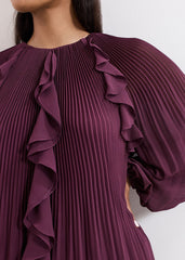 Layla Swing Dress Burgundy