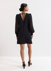 Jamie Bow Dress Black