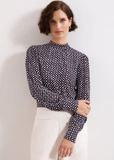 Esme Printed Top Purple