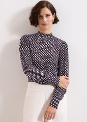 Esme Printed Top Purple