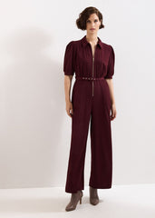 Petite Candice Jumpsuit Burgundy