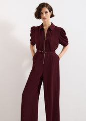 Petite Candice Jumpsuit Burgundy