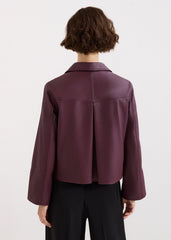 Malina PU Jacket Burgundy