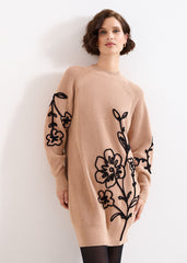 Rosa Applique Jumper Tan