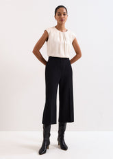 Aubrielle Black Culotte Trousers Black