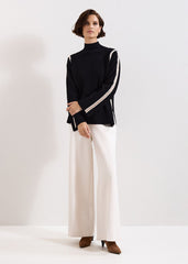 Immy Crochet Jumper Black