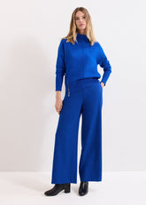 Aubrie Blue Straight Leg Trousers Cobalt
