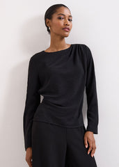 Noa Drape Top Black