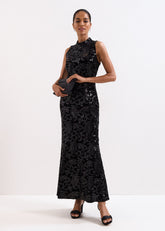 Trudy Sequin Dress Black