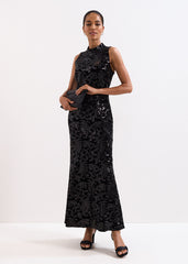 Trudy Sequin Dress Black
