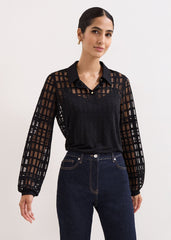 Kennedy Burnout Top Black