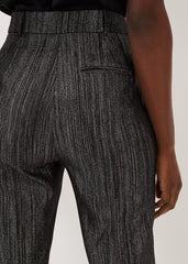 Geri Glitter Trousers Black/Silver