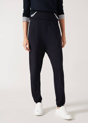 Soft Jersey Tapered Joggers Navy