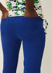 Ramona Cropped Straight Leg Jean Cobalt