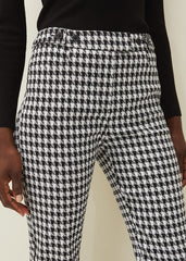 Gigi Dogtooth Trouser Black/Ivory