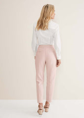 Ulrica Straight Leg Trousers Pale Pink