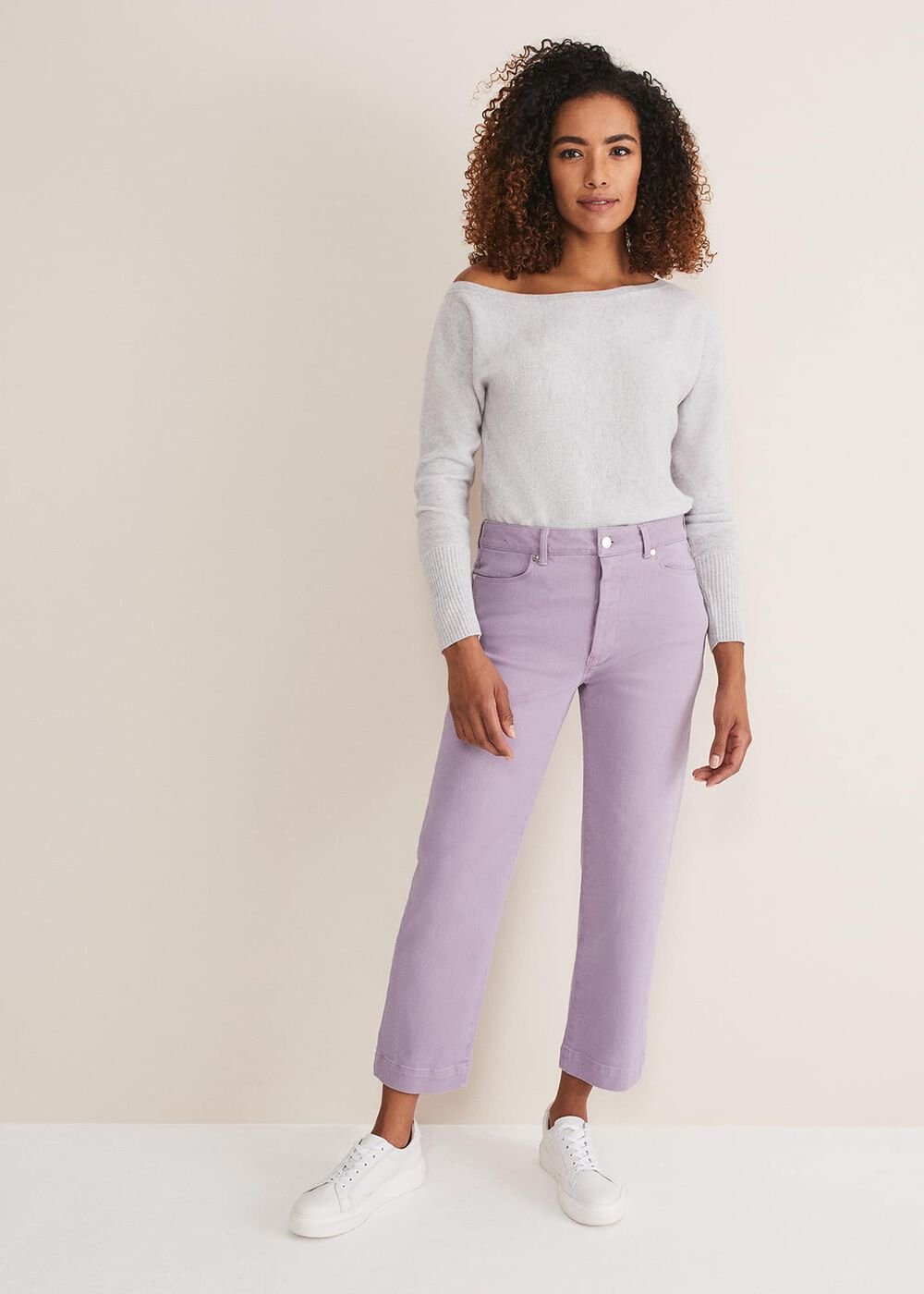 Ramona Straight Leg Jeans Lilac