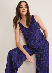 Coletta Leopard Print Trousers Ultra Violet