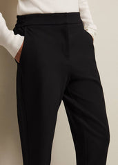 Kimia Ponte Tapered Trouser Black