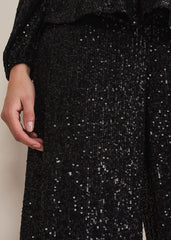 Florentine Sequin Trouser Black