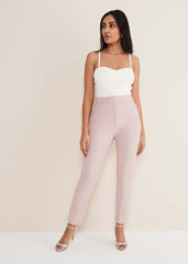 Petite Eira Cigarette Trousers Soft Pink