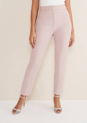 Petite Eira Cigarette Trousers Soft Pink