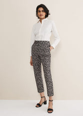 Fran Cigarette Trousers Black/Stone