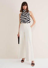 Celyn Wide Leg Trousers Almond