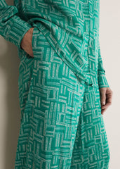 Hatty Wide Leg Trousers Green/Stone